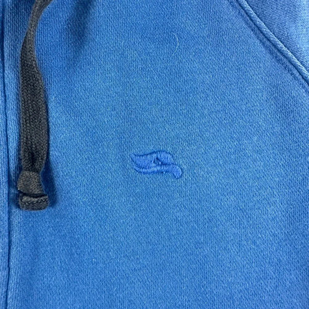 Vintage Hawk's‎ Blue Zip Up Hoodie Hooded Sweatshirt Men's Size S Y2k